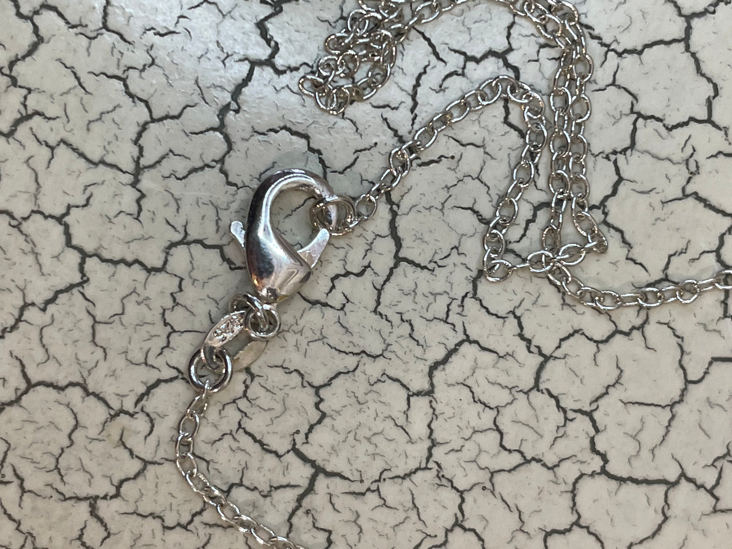 Silver topaz necklace